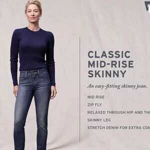 Levi's Women's Mid-Rise Skinny Jeans - Dark Blue